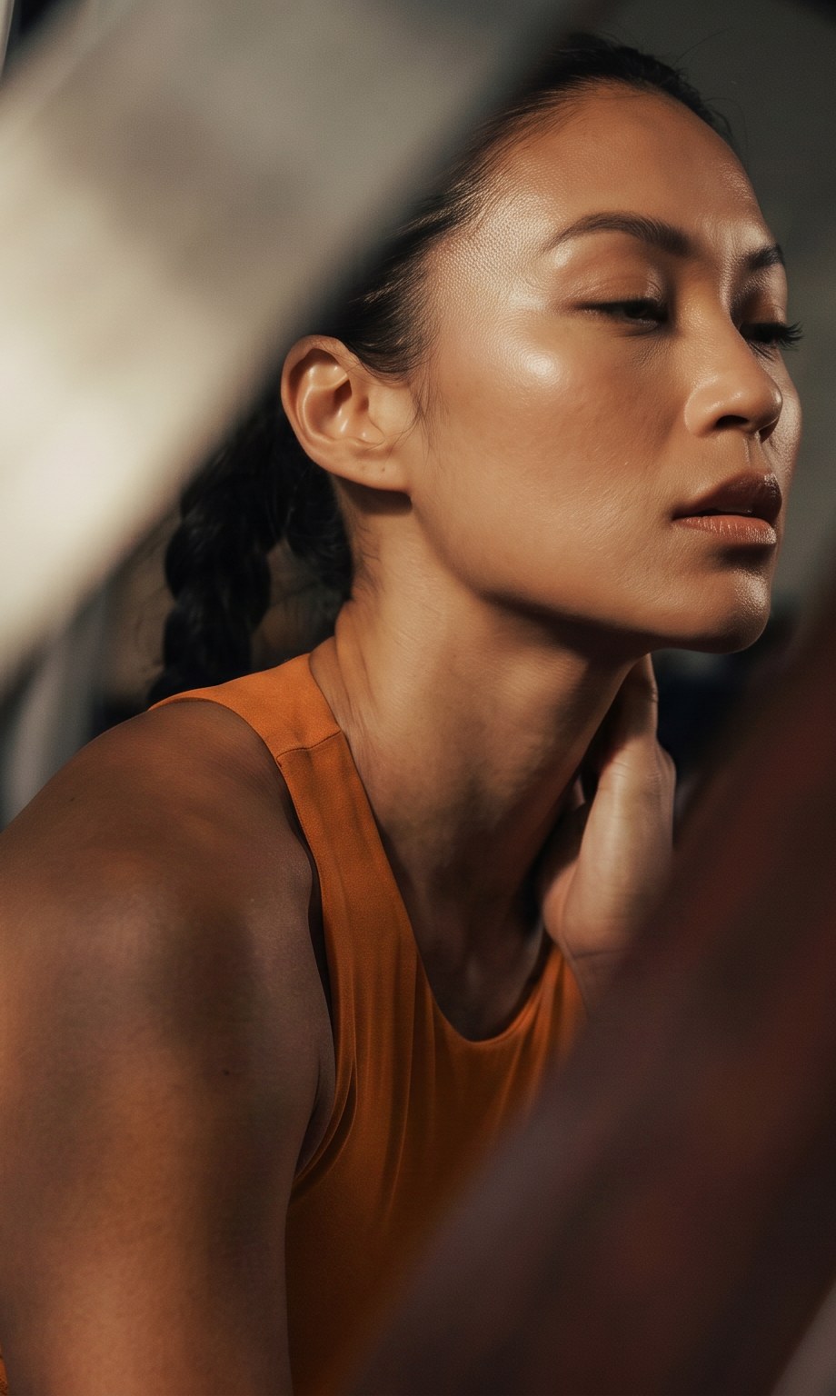 Portrait in warm side light